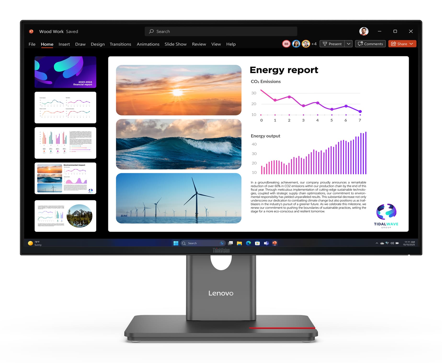 Lenovo P24Q-40(A25238QP1) 24 Monitor-HDMI