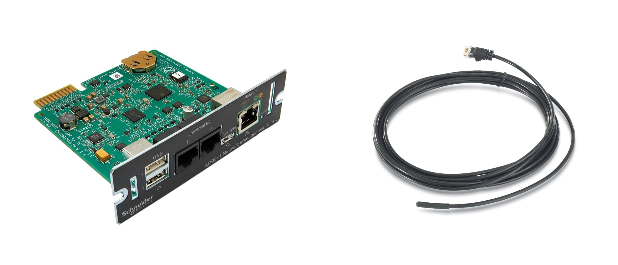 Schneider Card 3 UPS Network Management With Environmental Monitoring