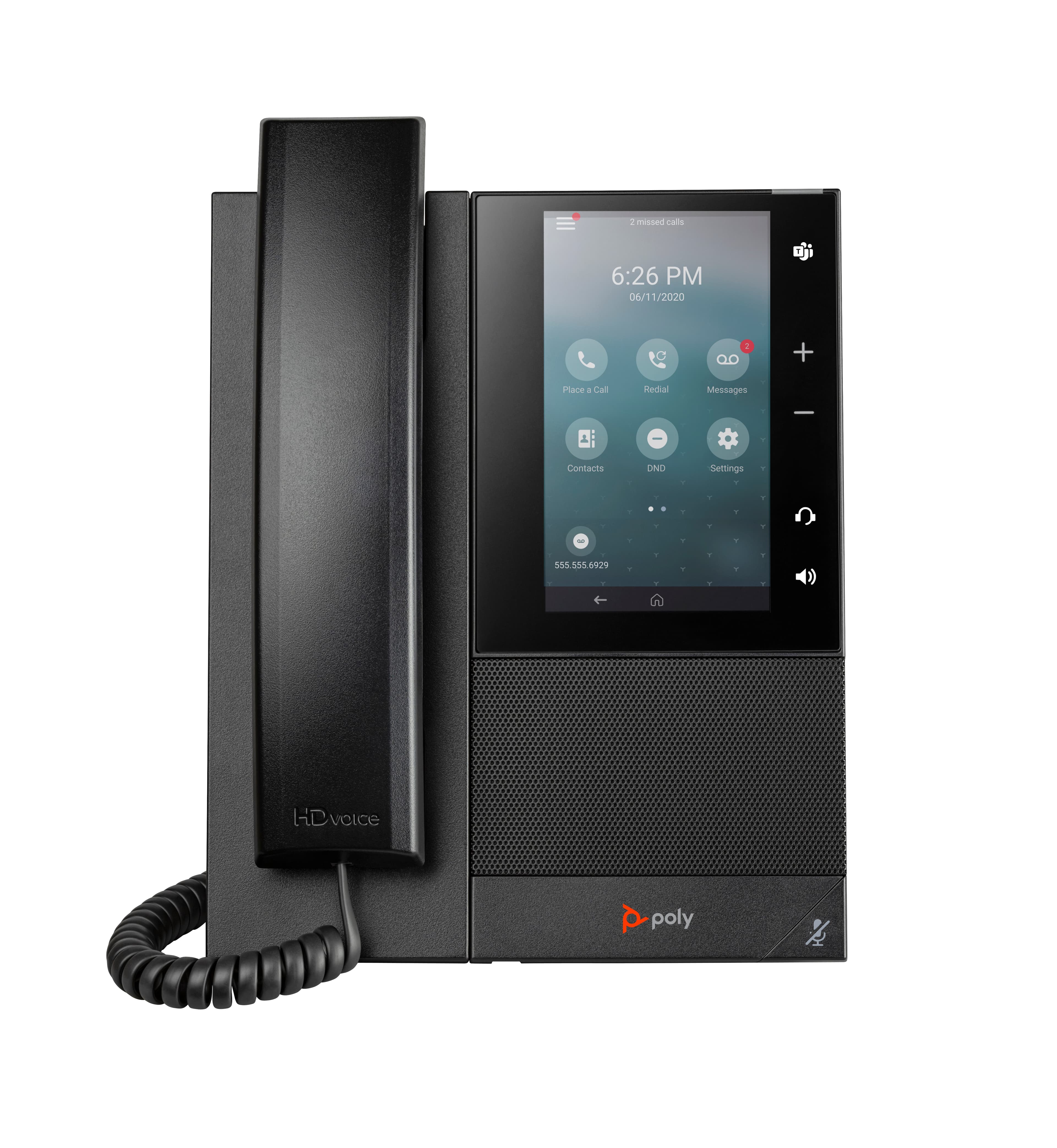 HP POLY CCX 505 BUSINESS MEDIA PHONE WITH OPEN SIP AND POE-ENABLED