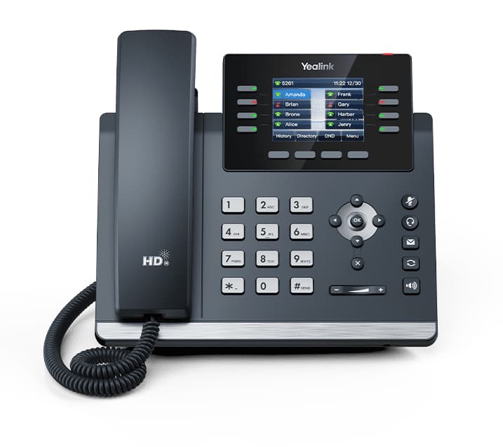 Yealink SIP-T44U; Ultra-Elegant Gigabit IP Phone; 2.8inch 320x240-pixel Color Display With Backlight